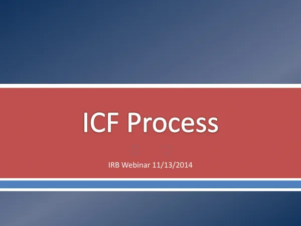 ICF Process