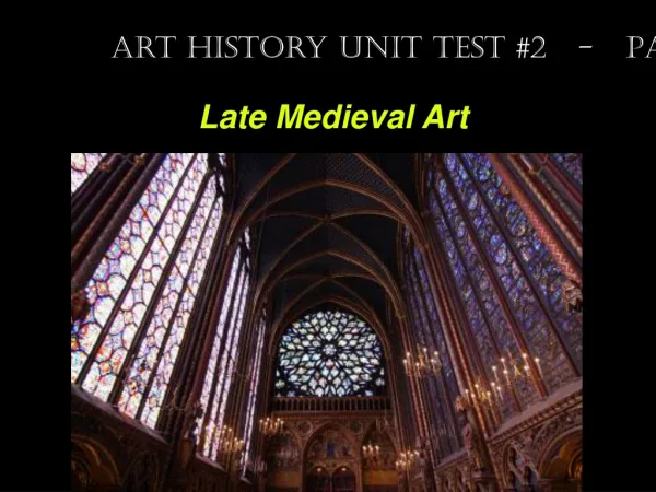 Late Medieval Art