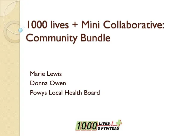 1000 lives Mini Collaborative: Community Bundle