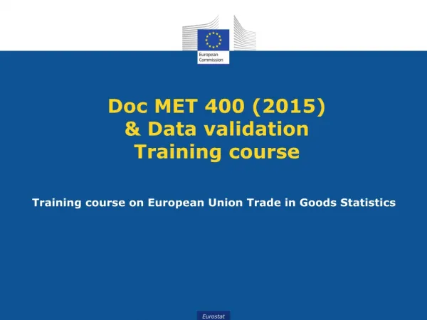 Doc MET 400 (2015) &amp; D ata validation Training course
