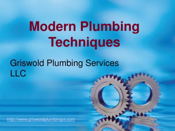 Modern Plumbing Techniques