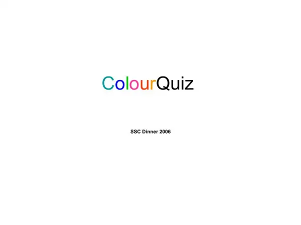 Colour Quiz