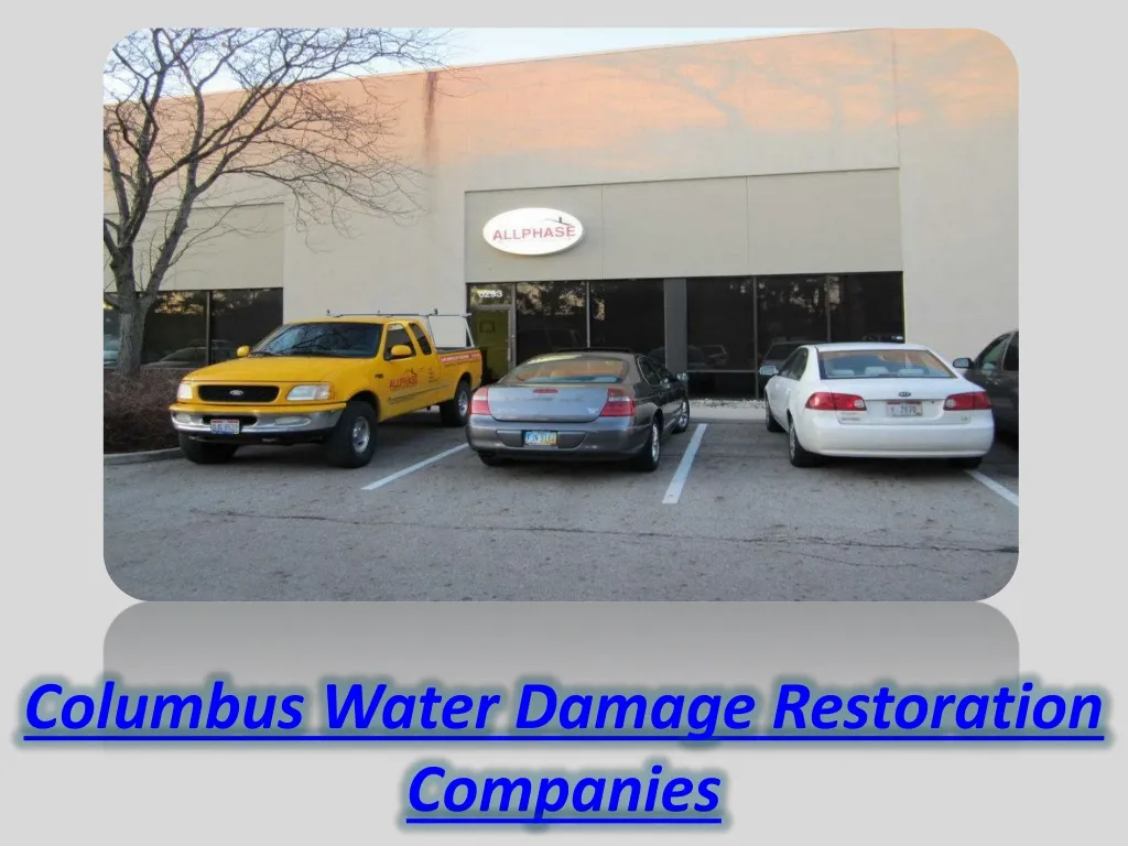 columbus water damage restoration companies