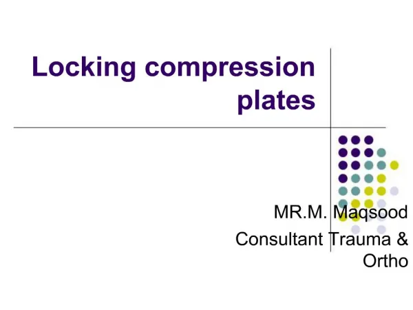 Locking compression plates
