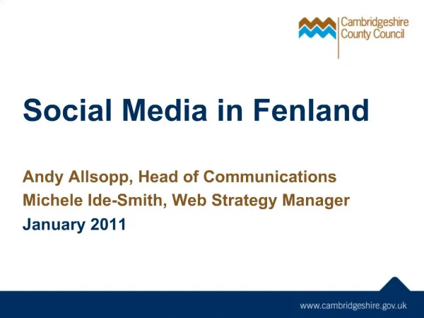Social Media in Fenland