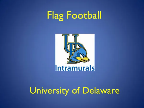 Flag Football University of Delaware