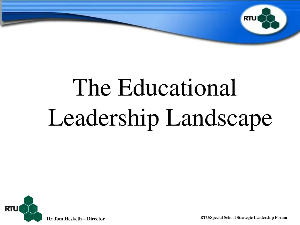 the educational leadership landscape