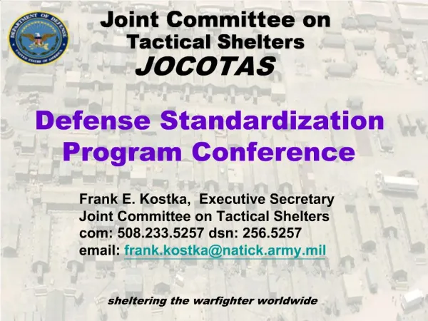 Joint Committee on Tactical Shelters