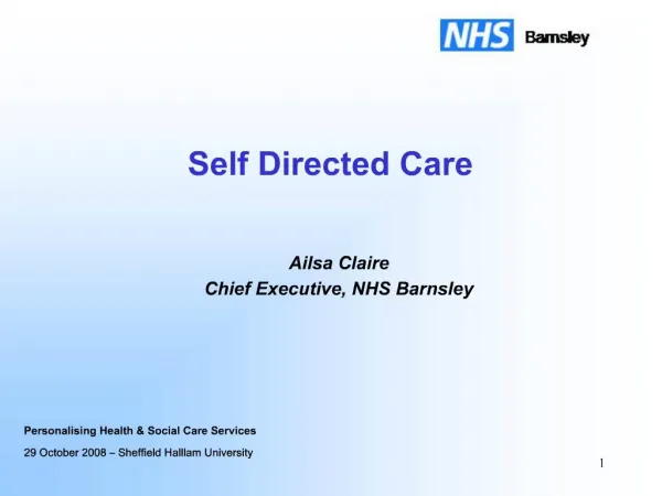 Self Directed Care