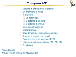 IL progetto AFP - slide 1