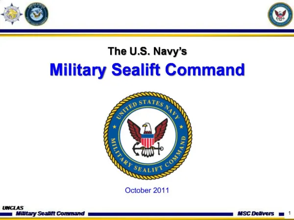 The U.S. Navy s Military Sealift Command