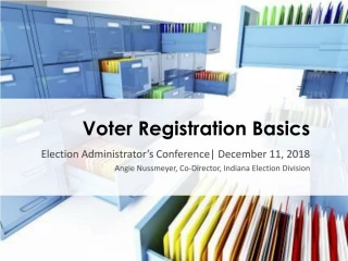 Voter Registration Basics - slide 1