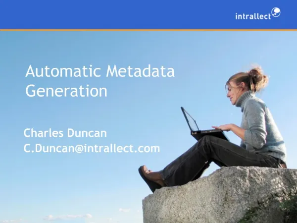 Automatic Metadata Generation