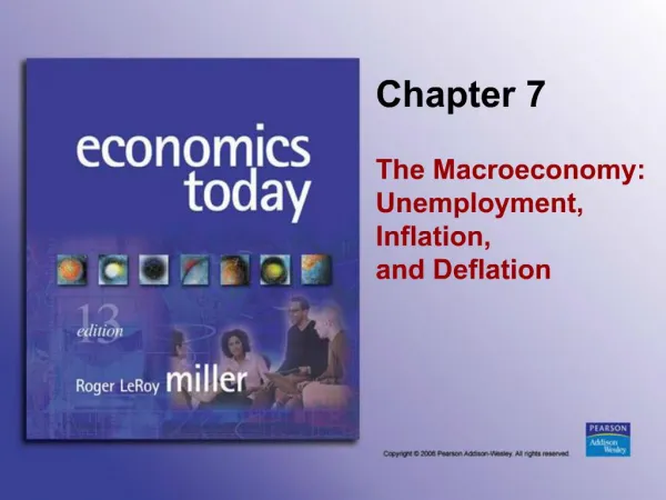 The Macroeconomy: Unemployment, Inflation, and Deflation