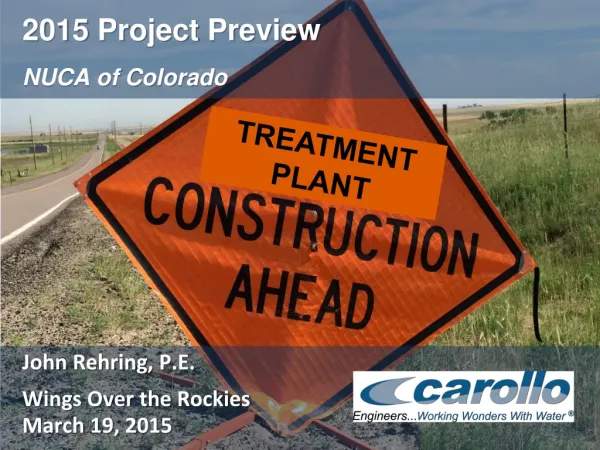 2015 Project Preview NUCA of Colorado