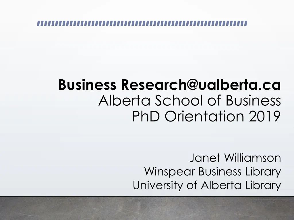 business research@ualberta ca alberta school of business phd orientation 2019