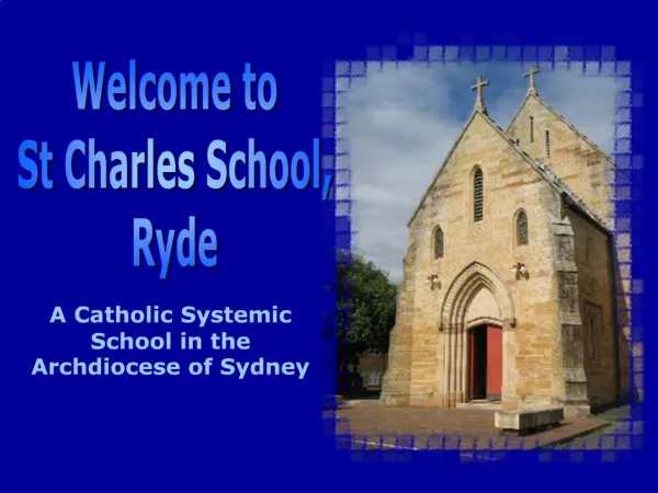 Welcome to St Charles School, Ryde