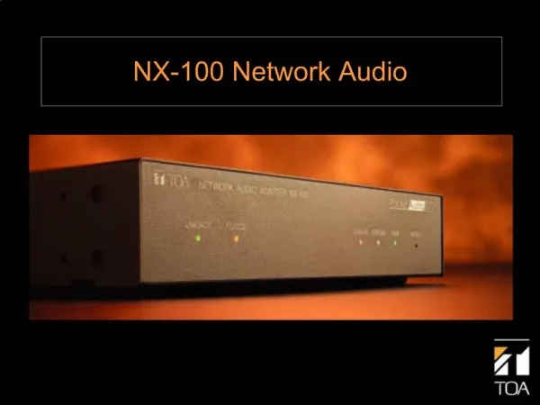 NX-100 Network Audio