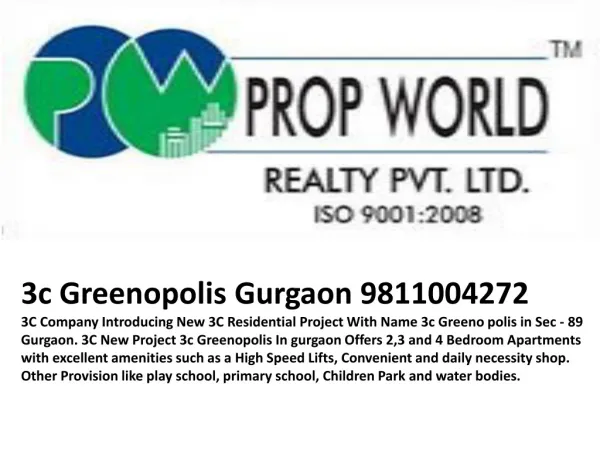 3C Greenopolis 9811004272