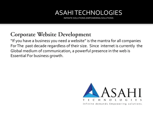 Asahi technologies