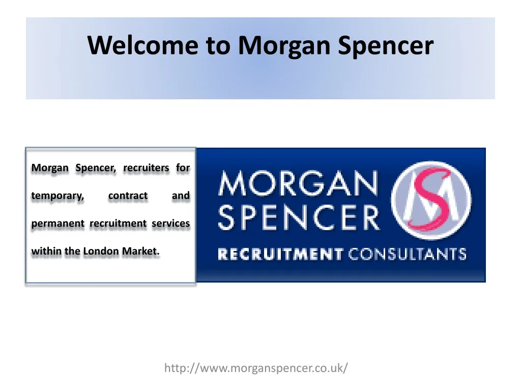 welcome to morgan spencer