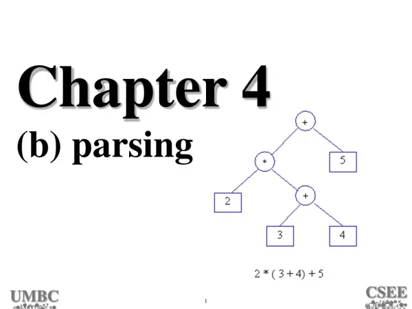Chapter 4 (b) parsing