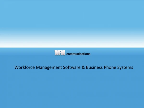 workforce management (wfm) & call center scheduling software