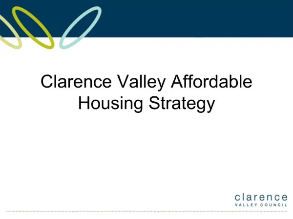 Clarence Valley Affordable Housing Strategy