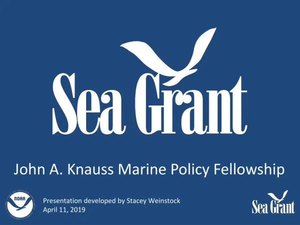 John A. Knauss Marine Policy Fellowship