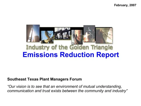 Emissions Reduction Report