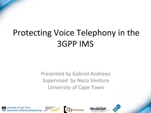 Protecting Voice Telephony in the 3GPP IMS