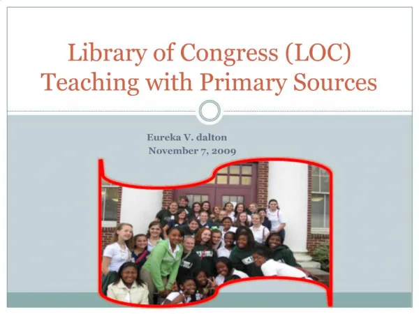 Library of Congress LOC Teaching with Primary Sources