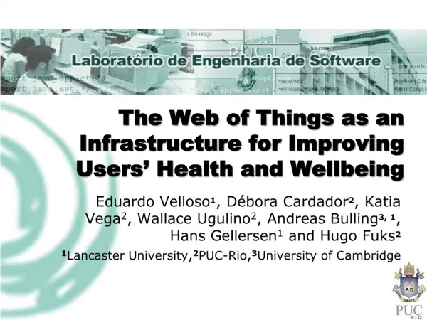 The Web of Things as an Infrastructure for Improving Users’ Health and Wellbeing