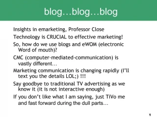 Blog blog blog