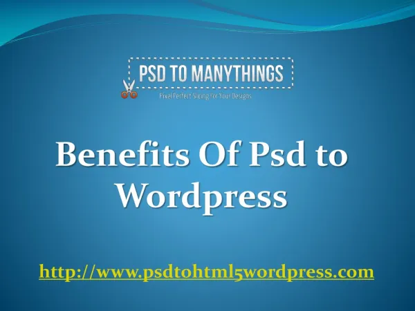 Benefits of psd to wordpress service