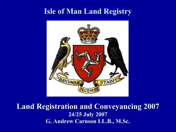 Isle of Man Land Registry