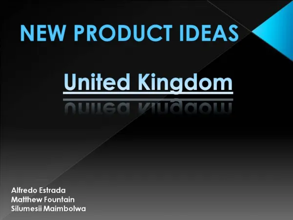NEW PRODUCT IDEAS