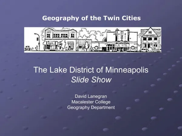 Geography of the Twin Cities