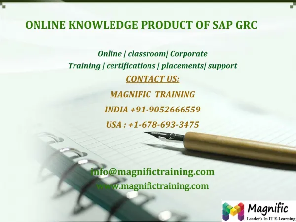 ONLINE KNOWLEDGE PRODUCT OF SAP GRC