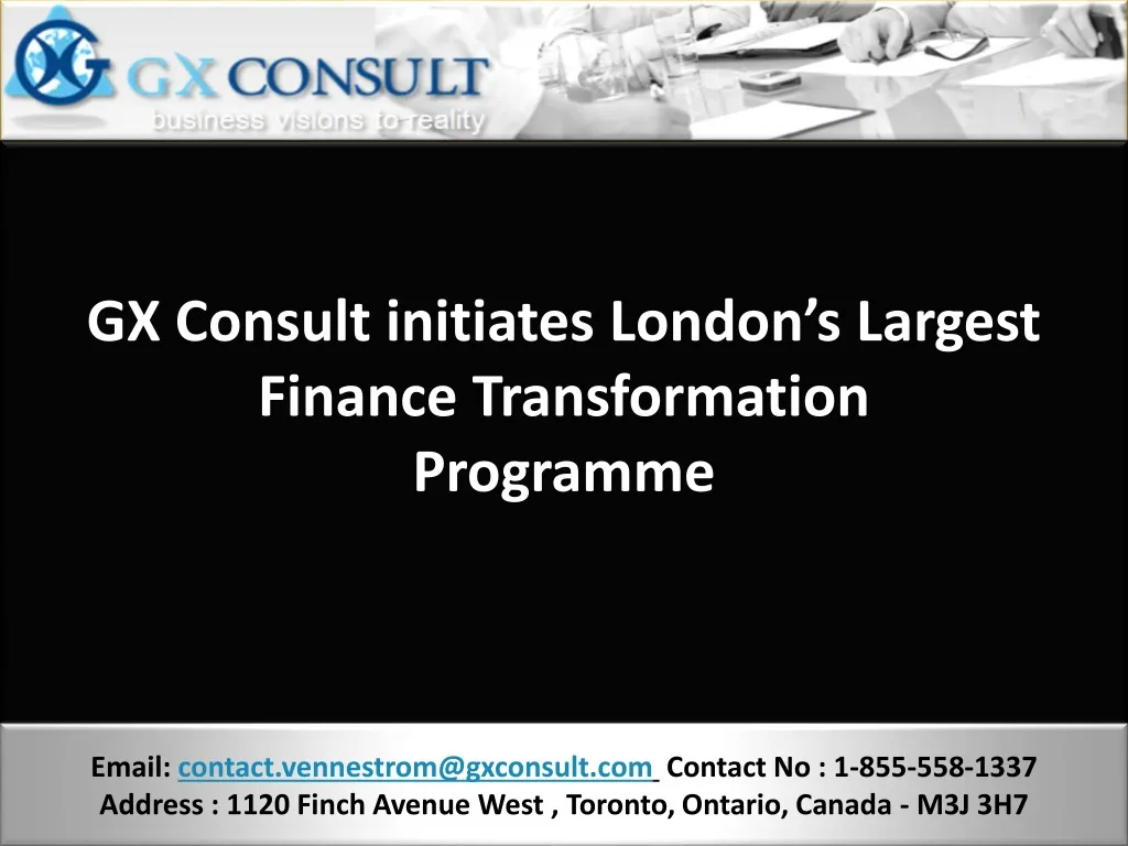 gx consult initiates london s largest finance transformation programme