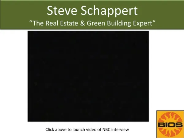 Steve Schappert The Real Estate Green Building Expert