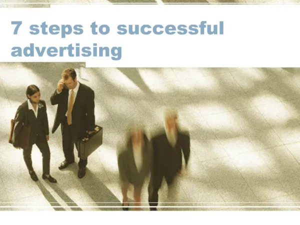 7 steps to successful advertising