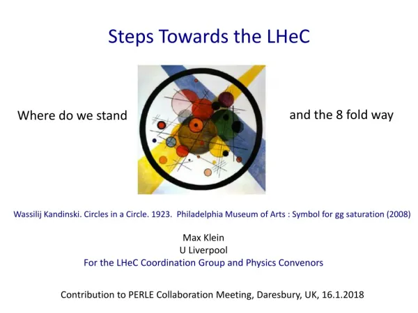 Steps Towards the LHeC