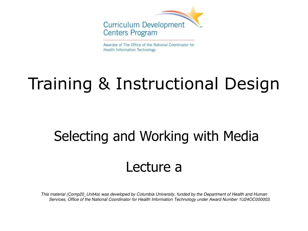 training instructional design