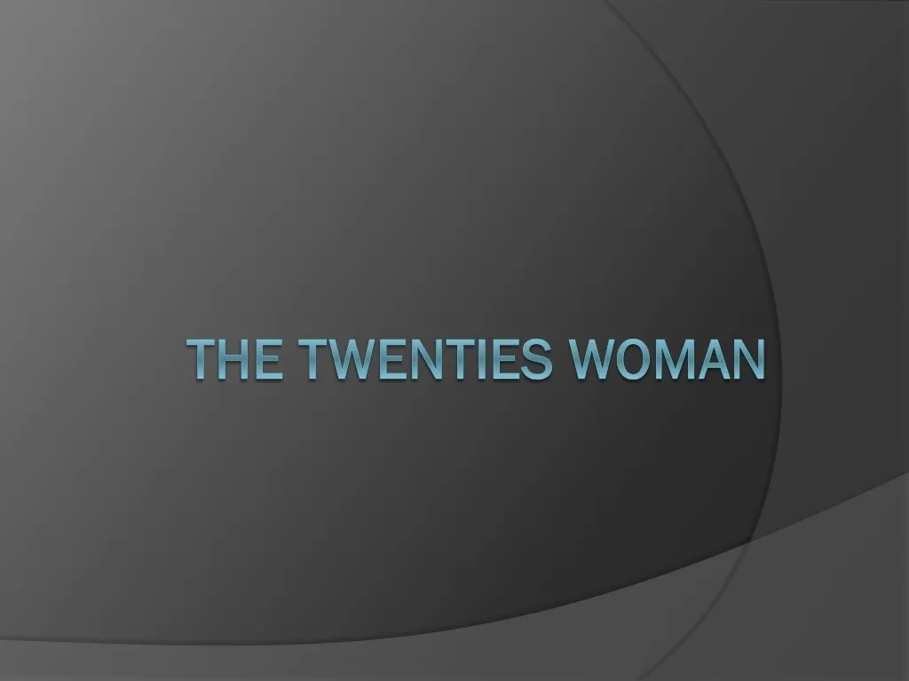 the twenties woman
