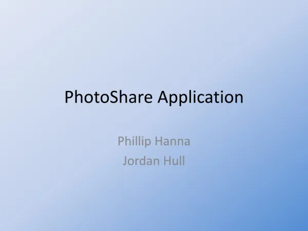 PhotoShare Application