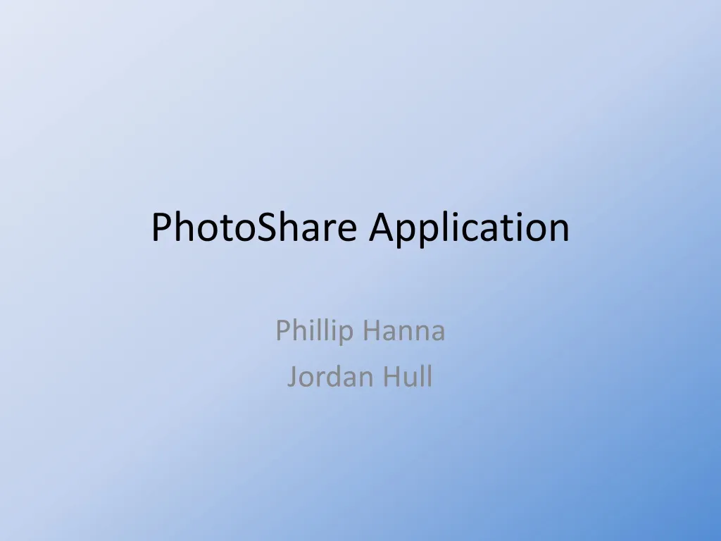 photoshare application