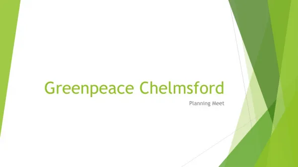 Greenpeace Chelmsford
