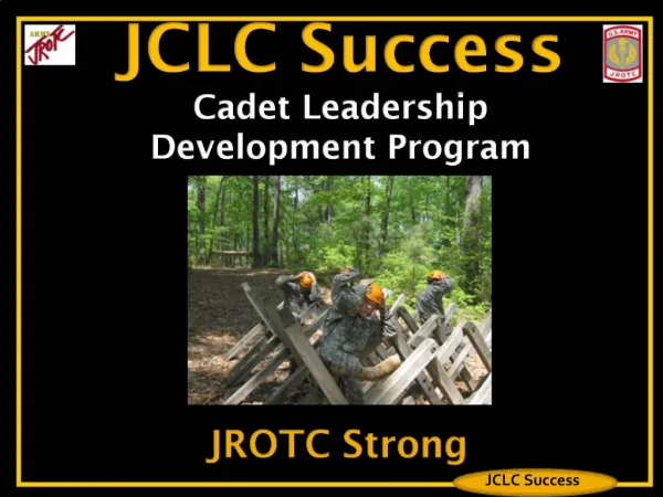 JCLC Success Cadet Leadership Development Program