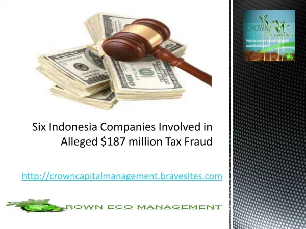 Crown Capital Eco Management - Companies Involved in million